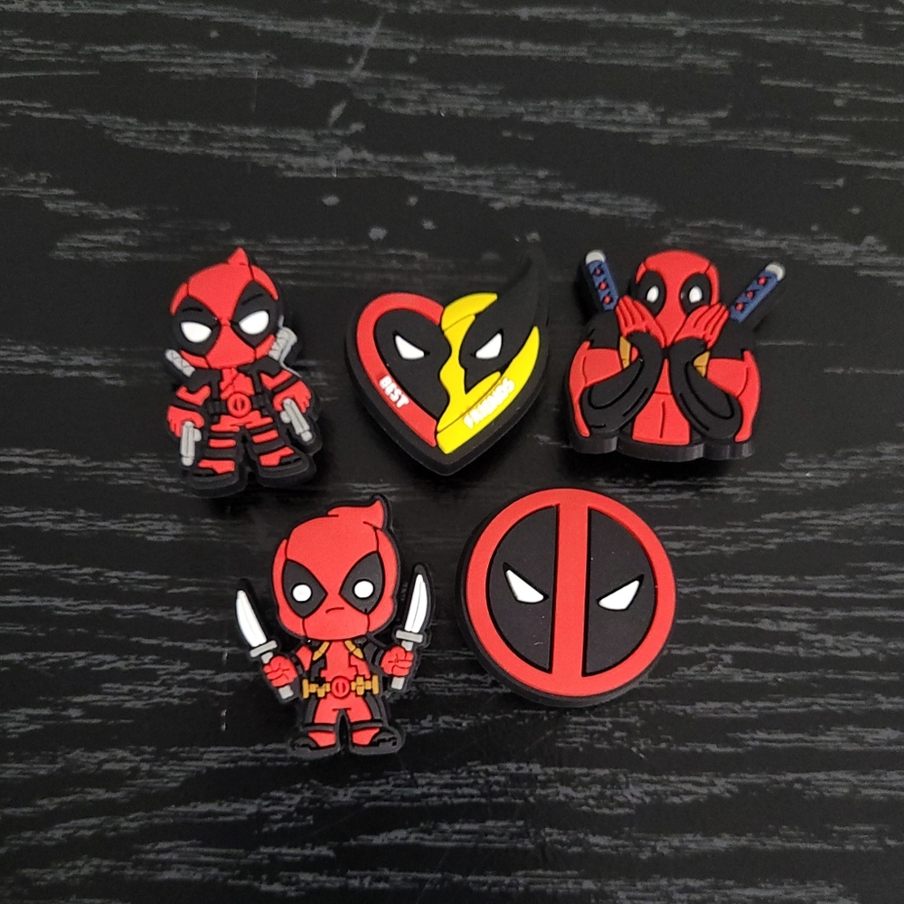 Marvel Deadpool and Wolverine Jibbitz Charms For Crocs